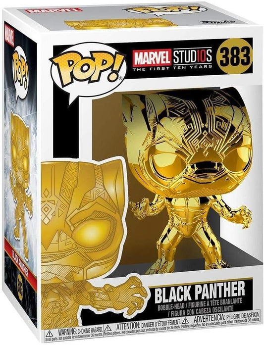 Pop! Marvel: Marvel Studios The First Ten Years - Black Panther (Gold Chrome) #383