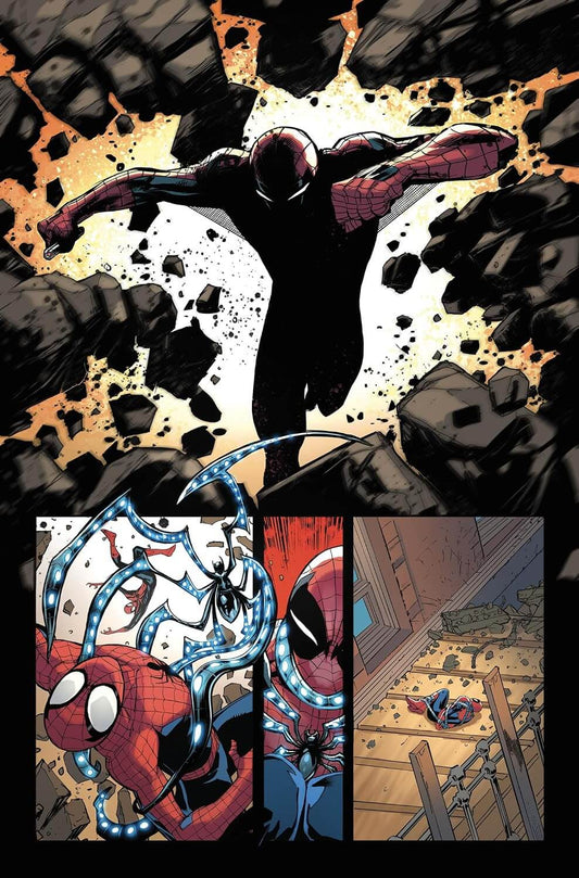 The Amazing Spider-Man Beyond French edition Panini Comics interior comic art page featuring Spider-Man in combat