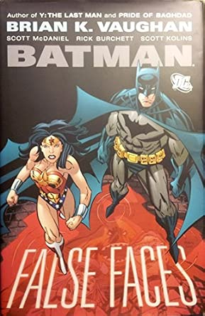 BATMAN False Faces Hardcover Brian K Vaughan