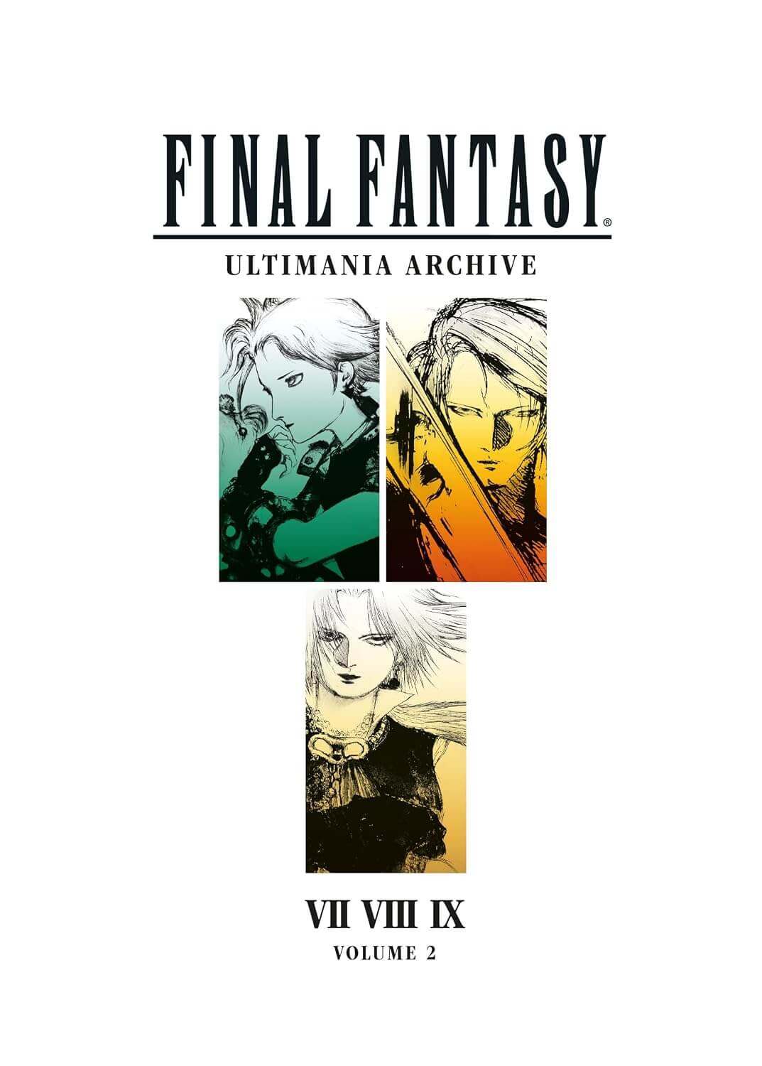 Cover of 'Final Fantasy Ultimania Archive Volume 2' with character illustrations on a white background.