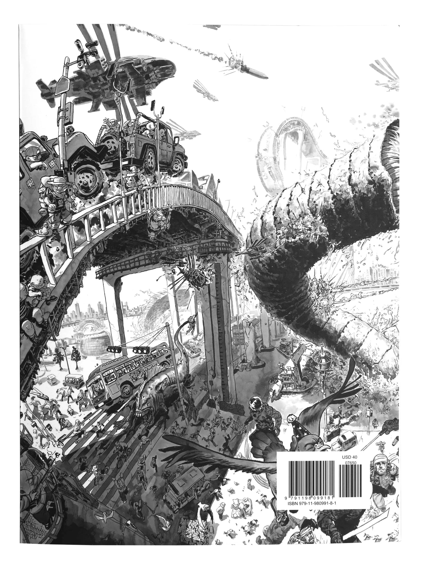 Back cover view of Space Drawing 2: Perspective showing detailed artwork and publication details.