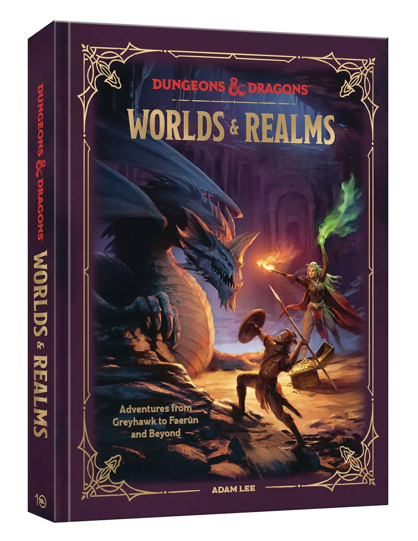Purple dungeons and dragons world of realm art book written by adam lee