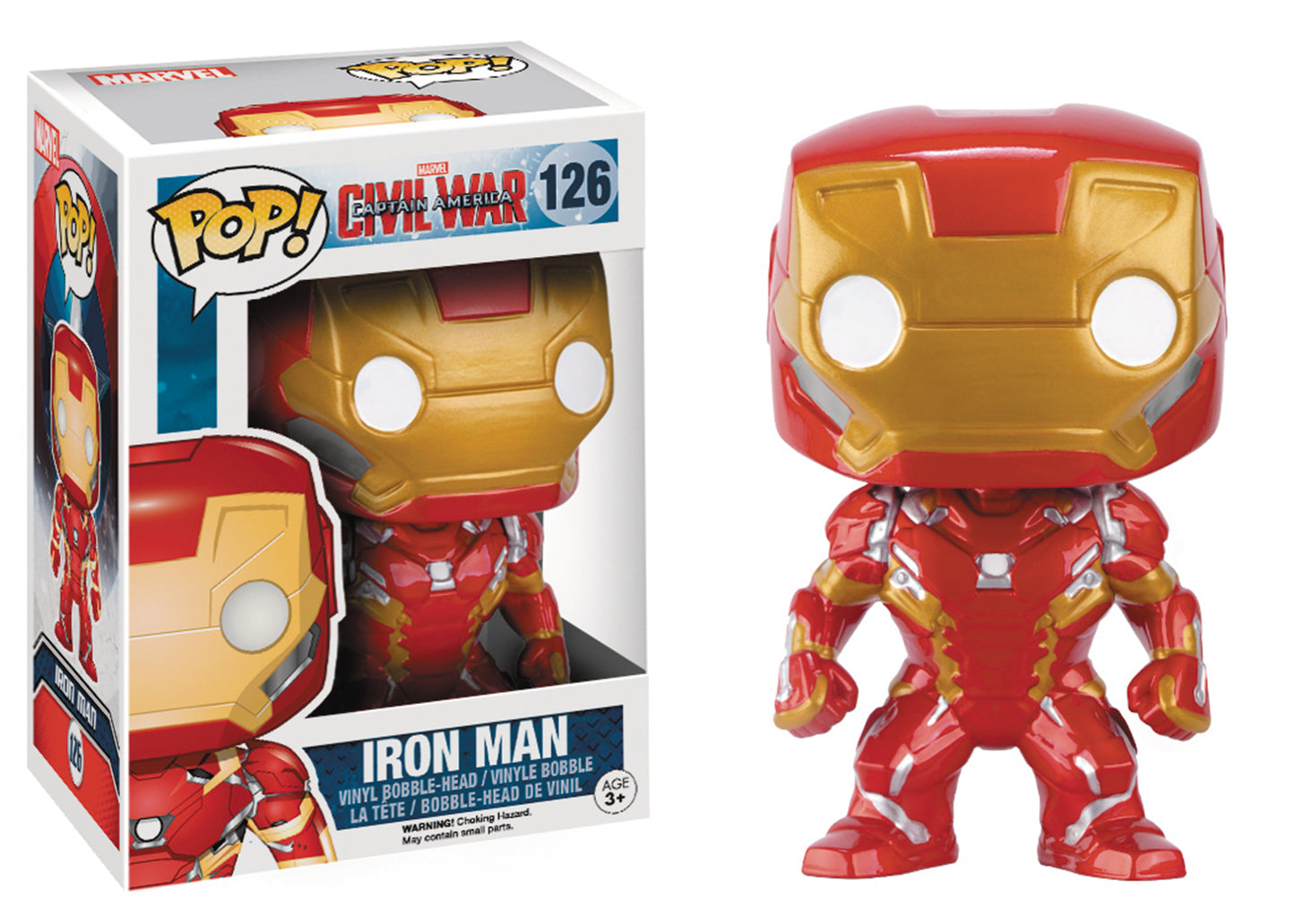 POP CAPTAIN AMERICA 3 IRON MAN VINYL FIGURE