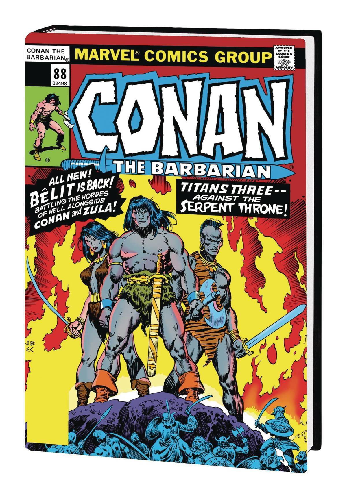 CONAN BARBARIAN ORIG MARVEL YRS OMNIBUS HC VOL 04 DM VAR