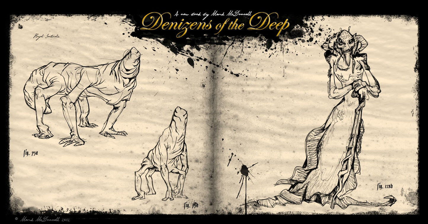 DENIZENS OF THE DEEP SKETCHES BY MARK MCDONNELL HC