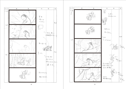 TALE OF THE PRINCESS KAGUYA ORIGINAL STORYBOARDS BY ISAO TAKAHATA