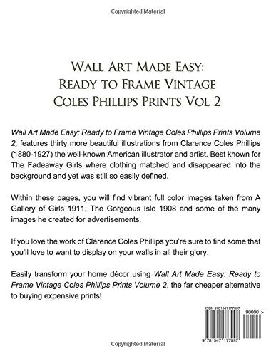 WALL ART MADE EASY READY TO FRAME VINTAGE COLES PHILLIPS PRINTS VOL 2