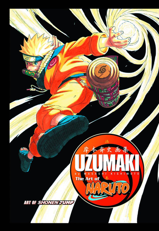 Cover of 'The Art of NARUTO HC UZUMAKI ARTBOOK 1 (OF 3)' featuring a colorful illustration of a character in anime-style clothing and setting.