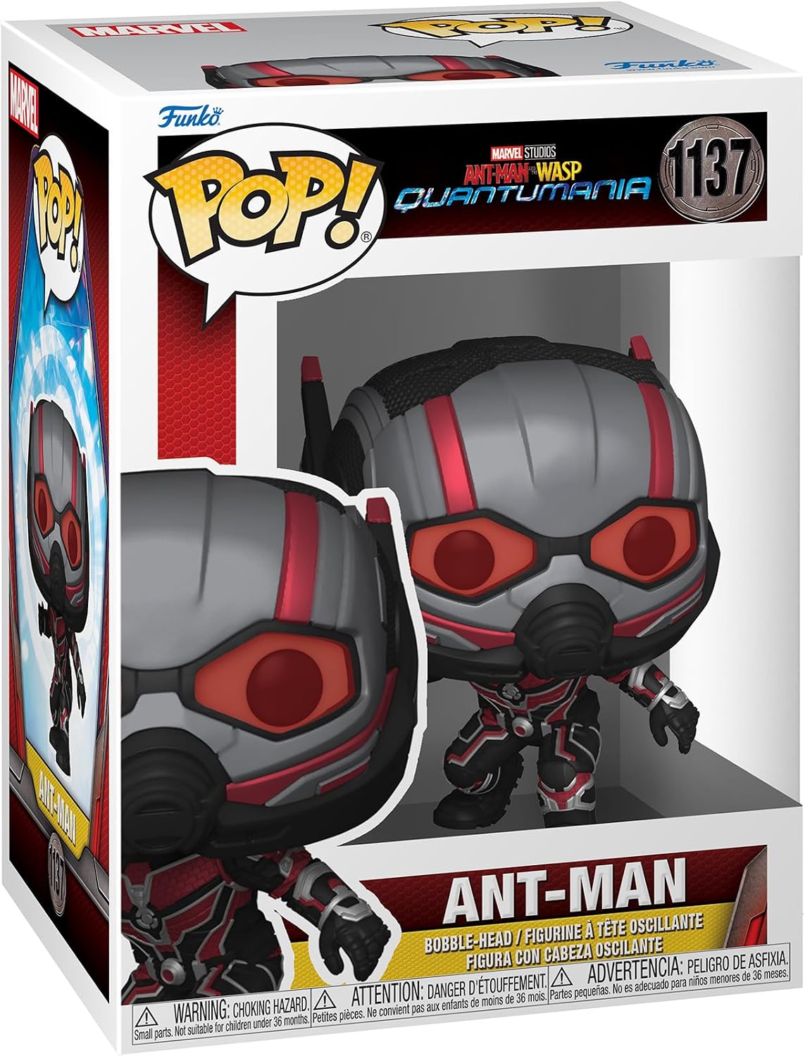 Funko Pop! Ant-Man figure in packaging with Marvel branding