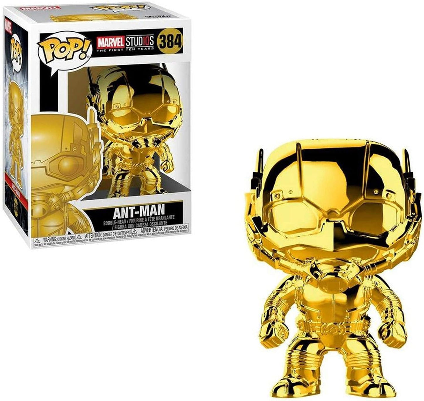 Pop! Marvel: Marvel Studios The First Ten Years - Ant-Man (Gold Chrome) #384