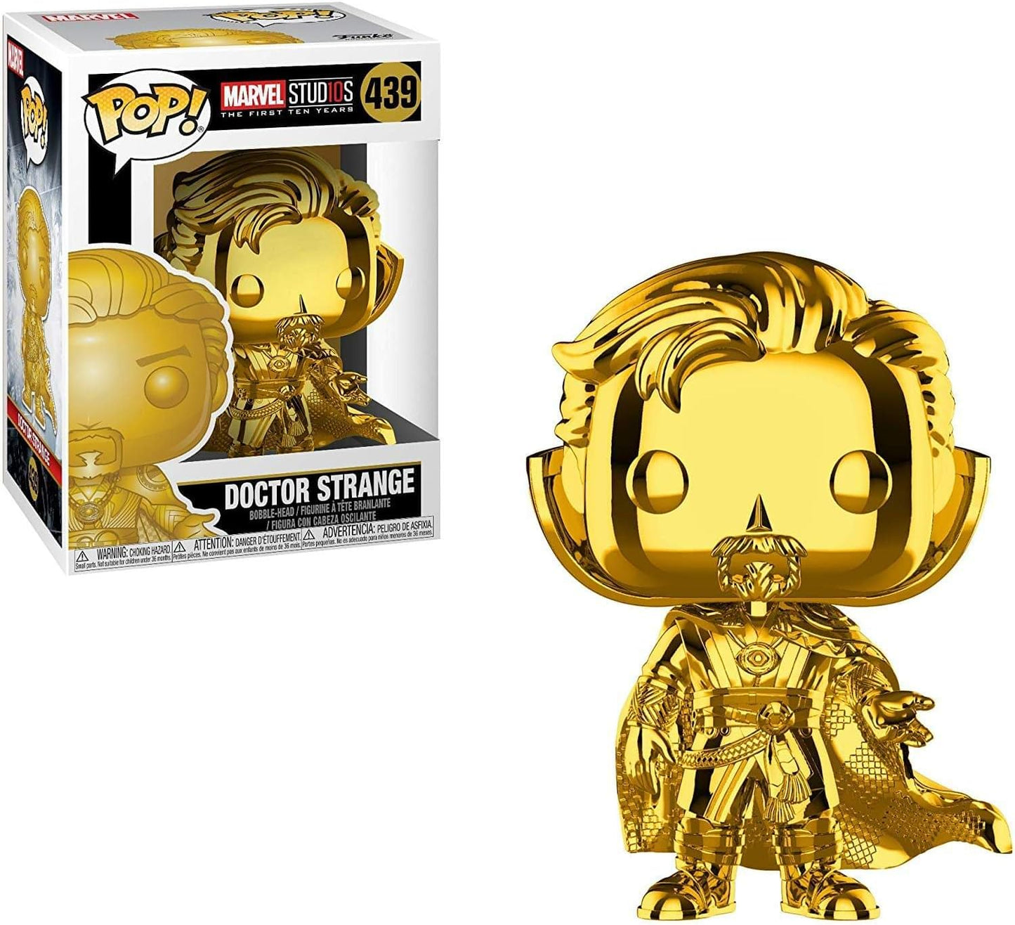 Pop! Marvel: Marvel Studios The First Ten Years - Doctor Strange (Gold Chrome) #439