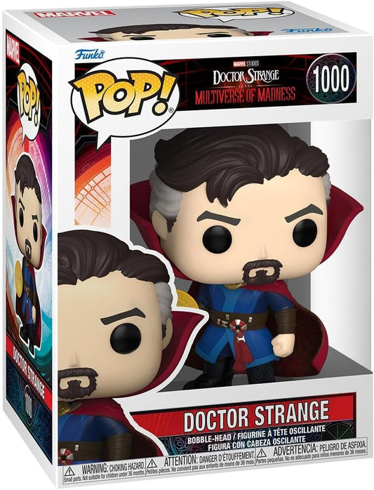 Funko Pop! Doctor Strange figure in packaging with multiverse of madness branding