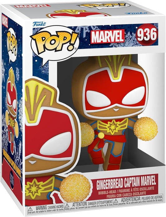 Pop! Marvel: Holiday - Gingerbread Captain Marvel #936