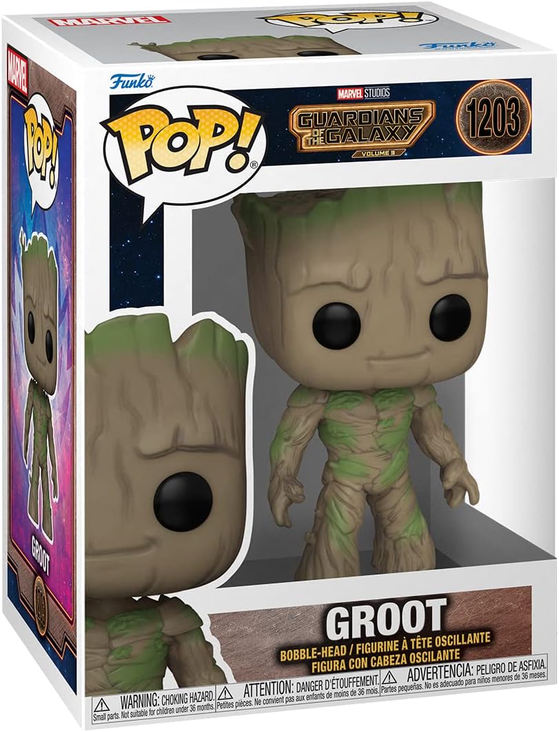 Funko Pop! Groot figure packaging from Guardians of the Galaxy