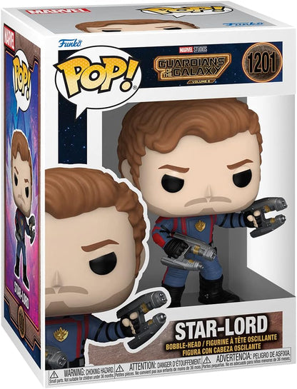 Funko Pop! Star-Lord figure packaging from Guardians of the Galaxy