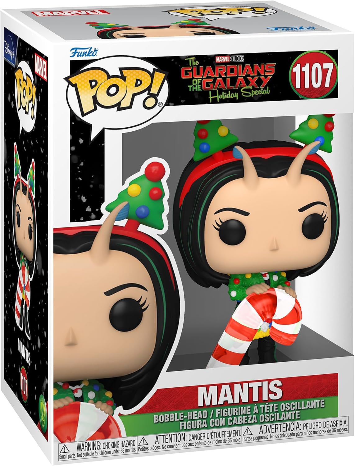 Funko Pop! Mantis figure in holiday costume packaging