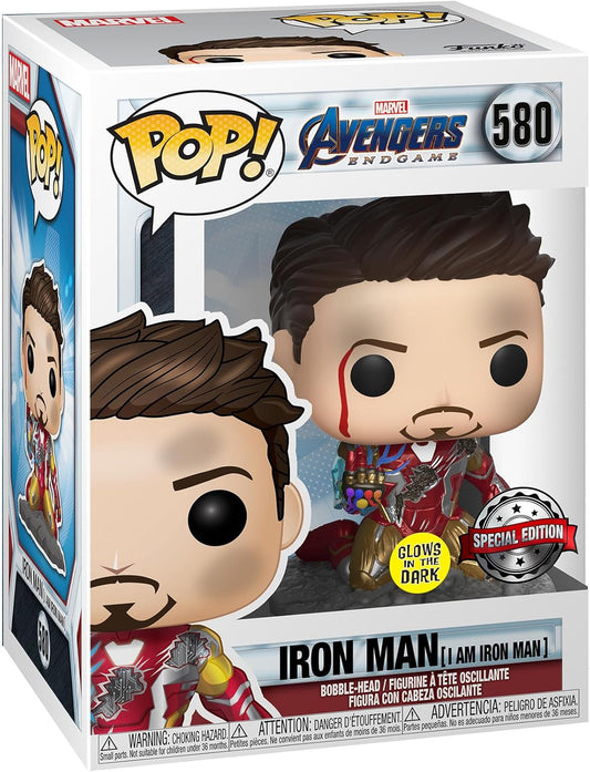 Pop! Marvel: Avengers Endgame - Iron Man (I Am Iron Man) Glows in the Dark #580
