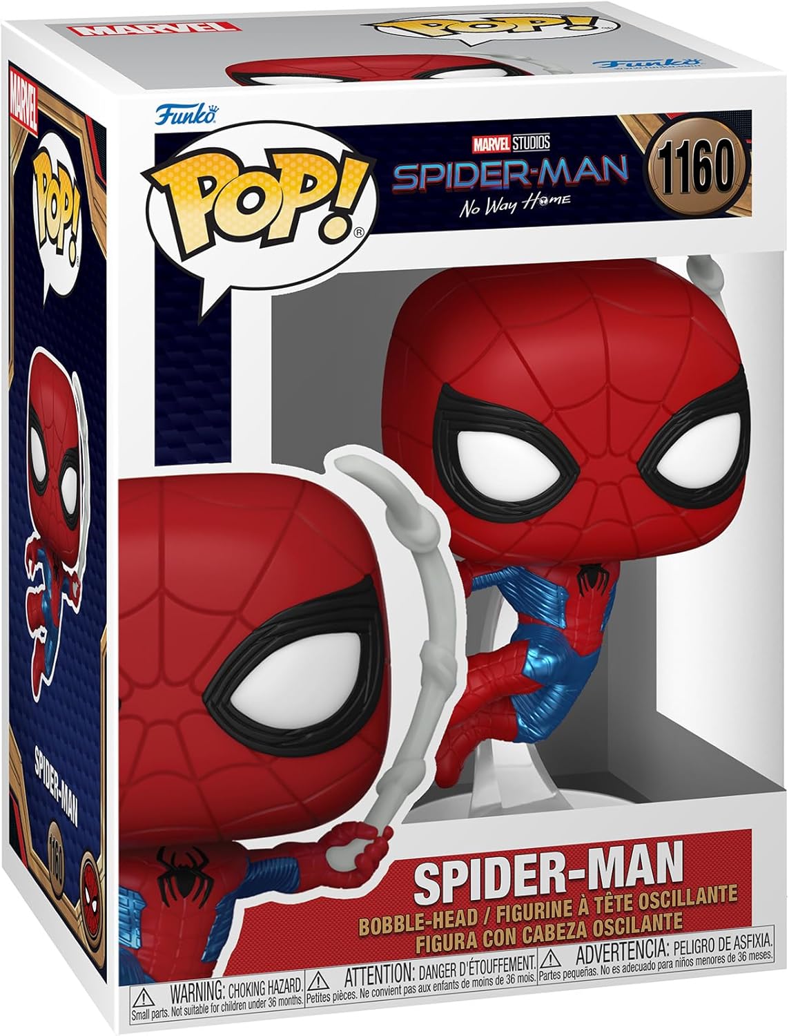 Funko Pop! Spider-Man figure in packaging with Marvel branding