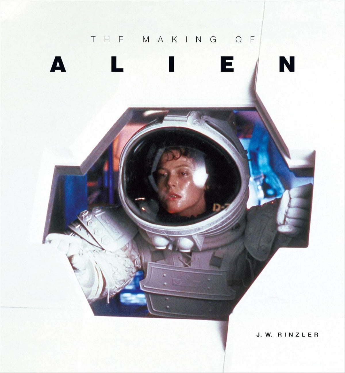 Book cover of 'The Making of Alien' with a space suit and helmet design.