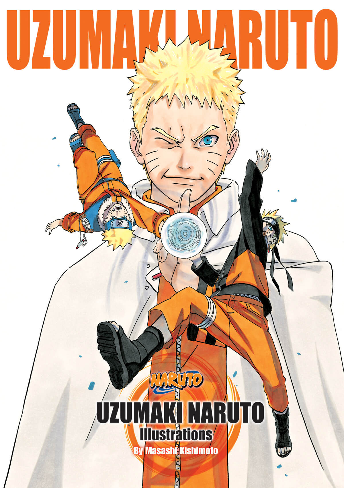 Cover of the 'UZUMAKI NARUTO ILLUSTRATIONS SC ARTBOOK 3' featuring colorful illustrations of characters from the anime Naruto, with a focus on the character Uzumaki Naruto.