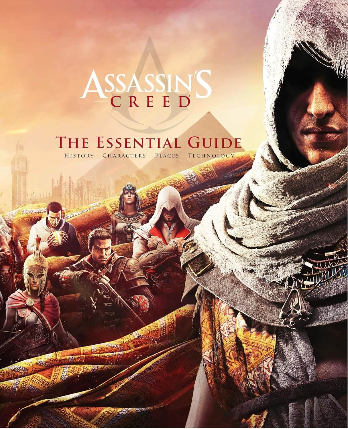 Assassin's Creed the essential guide book cover with characters and text