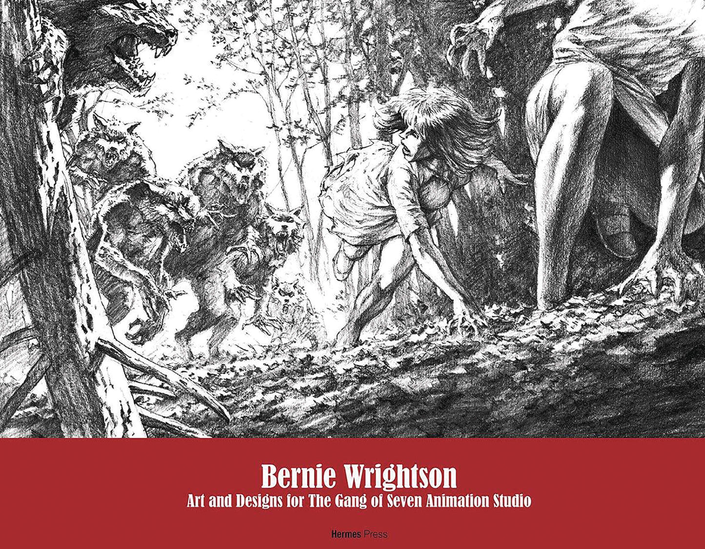 Cover of the book featuring illustrations by Bernie Wrightson, with a young woman in a forest-like setting, accompanied by fantastical creatures.