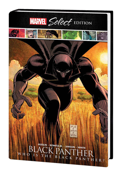 Marvel Select edition of 'Black Panther' book with superhero design on cover