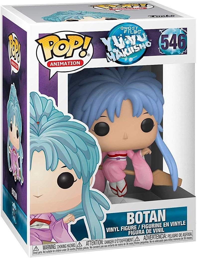 Pop! Animation packaging featuring Botan vinyl figure with blue hair