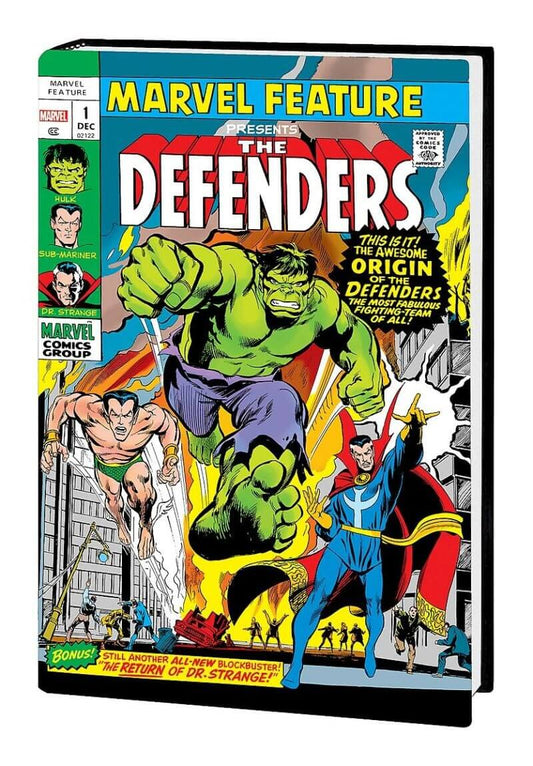 Marvel Feature comic book cover featuring The Defenders with Hulk and other characters.