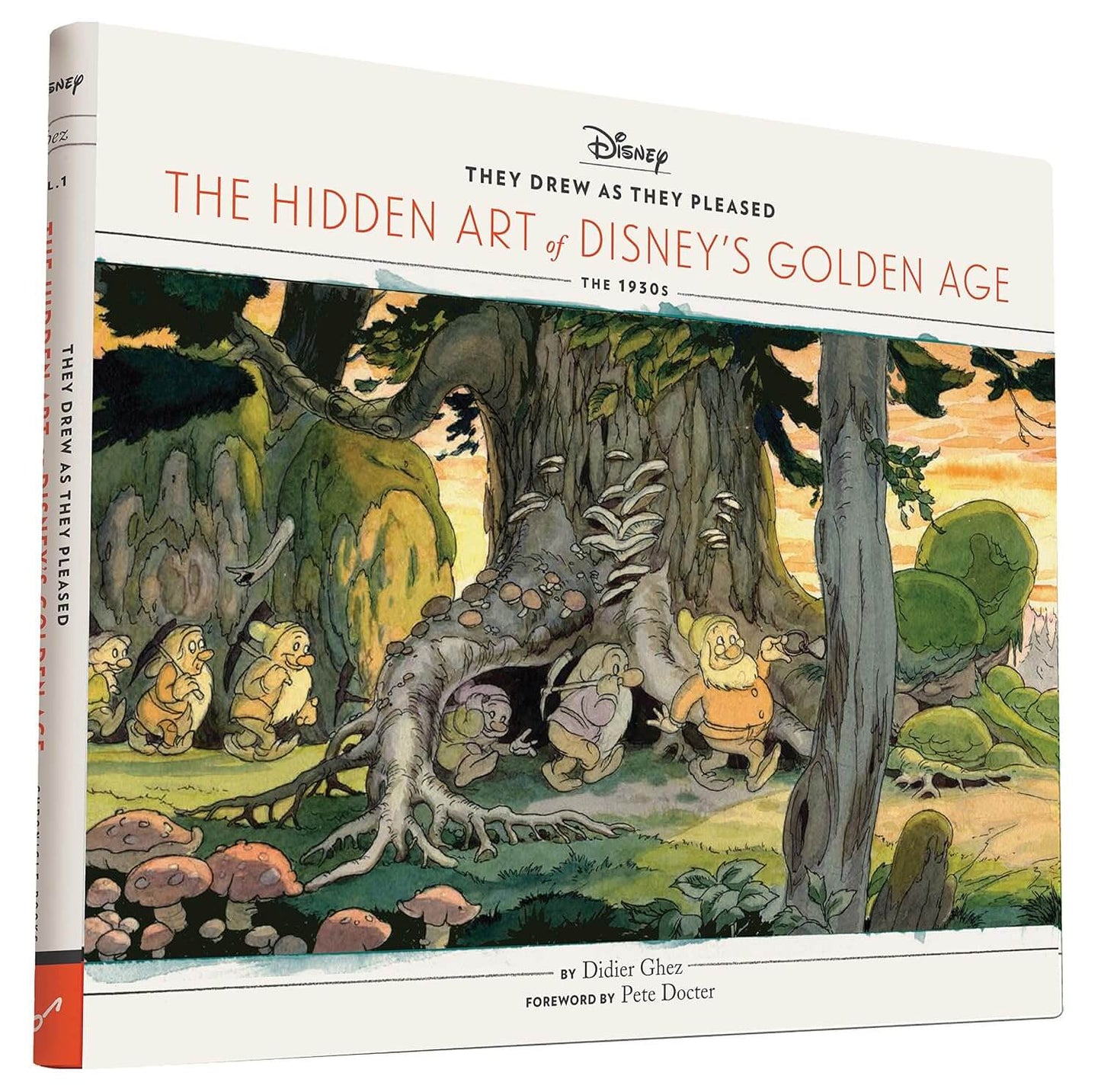 The Hidden Art of Disney's Golden Age: The 1950s book by Deliber Ghez, shown at a three-quarter angle on a clean white background.