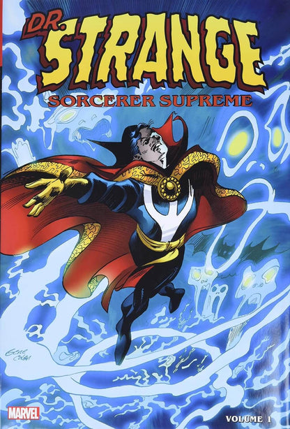 Comic book cover for Dr. Strange: Sorcerer Supreme Volume 1, featuring Dr.