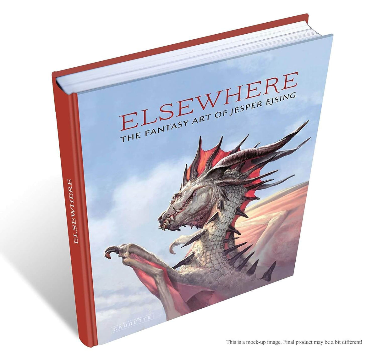 Elsewhere The Fantasy Art of Jesper Ejsing Hardcover Book Cover featuring dragon illustration
