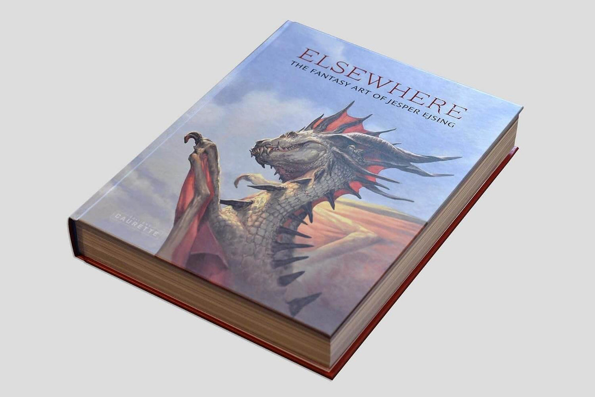 Elsewhere The Fantasy Art of Jesper Ejsing 3D hardcover art book angle view