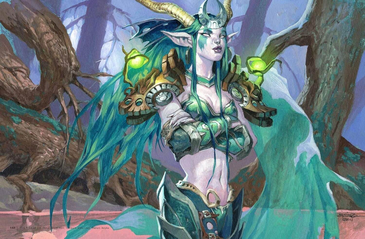 Elven fantasy character art illustration by Jesper Ejsing from Elsewhere art book