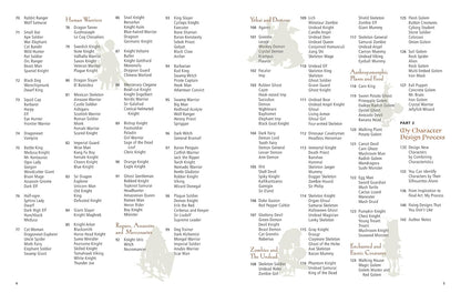 Illustrations of various fantasy characters with corresponding names on a white background