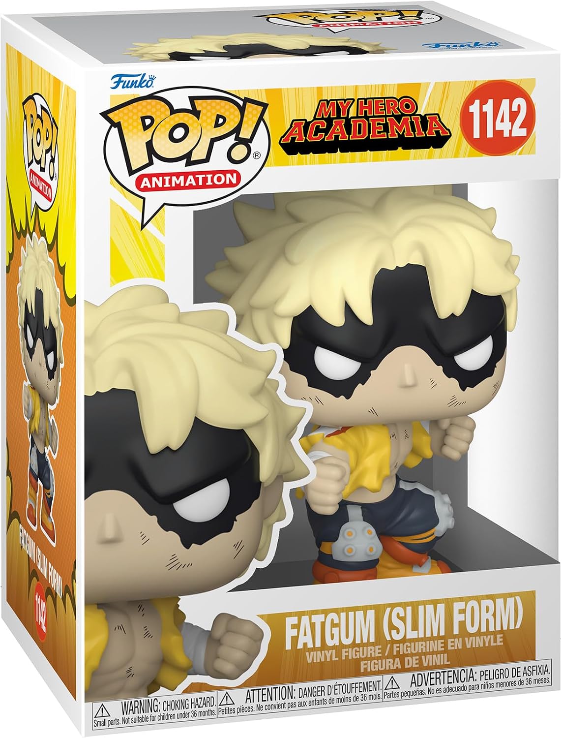 Funko Pop! vinyl figure packaging for Fatgum from My Hero Academia