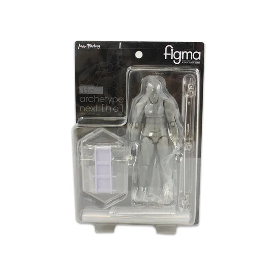 A packaged action figure of Figma from the game Archetype Next Level, shown in its original blister card packaging on a white background.