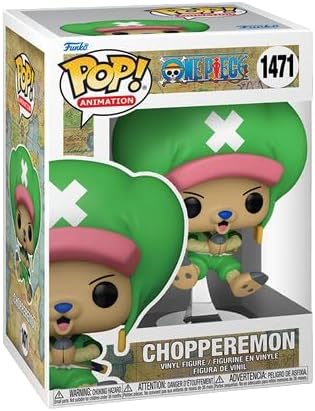 Funko Pop! Animation One Piece Chopperemon vinyl figure number 1471 in its original box packaging, featuring the character with his signature green hat and pink headband.