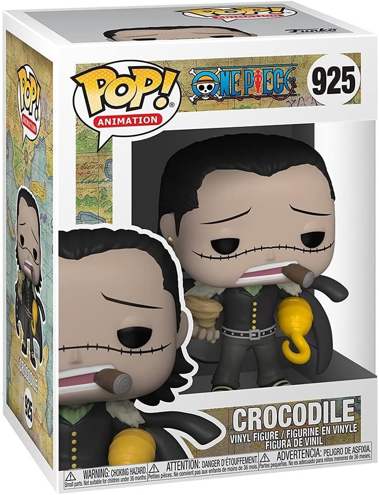 Funko Pop! vinyl figure packaging with Crocodile from One Piece