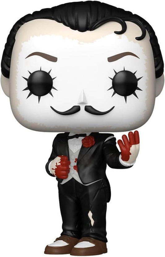 Funko Pop! vinyl figure of a character in a suit with a white face and black hair on a white background