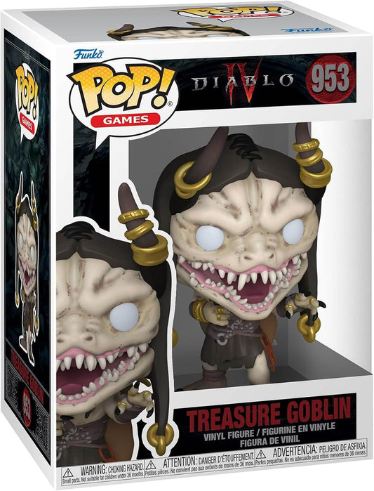 Funko Pop! Treasure Goblin figure packaging for Diablo IV