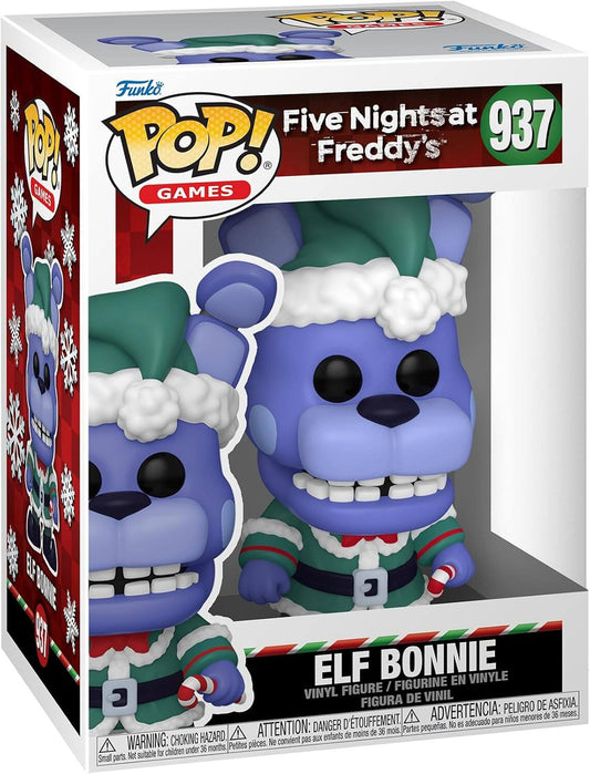 Funko Pop! Games vinyl figure of Elf Bonnie from Five Nights at Freddy's, number 937, in its original window box packaging.