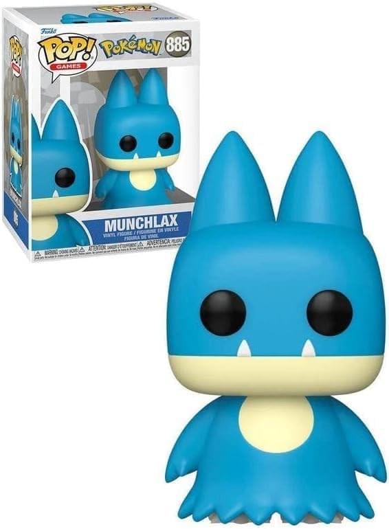 Blue Munchlax Funko Pop! vinyl figure with packaging on a white background