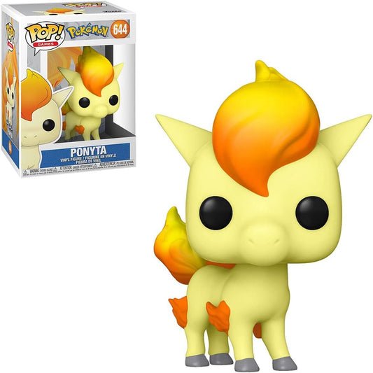Ponyta figurine from Funko Pop! with packaging in the background