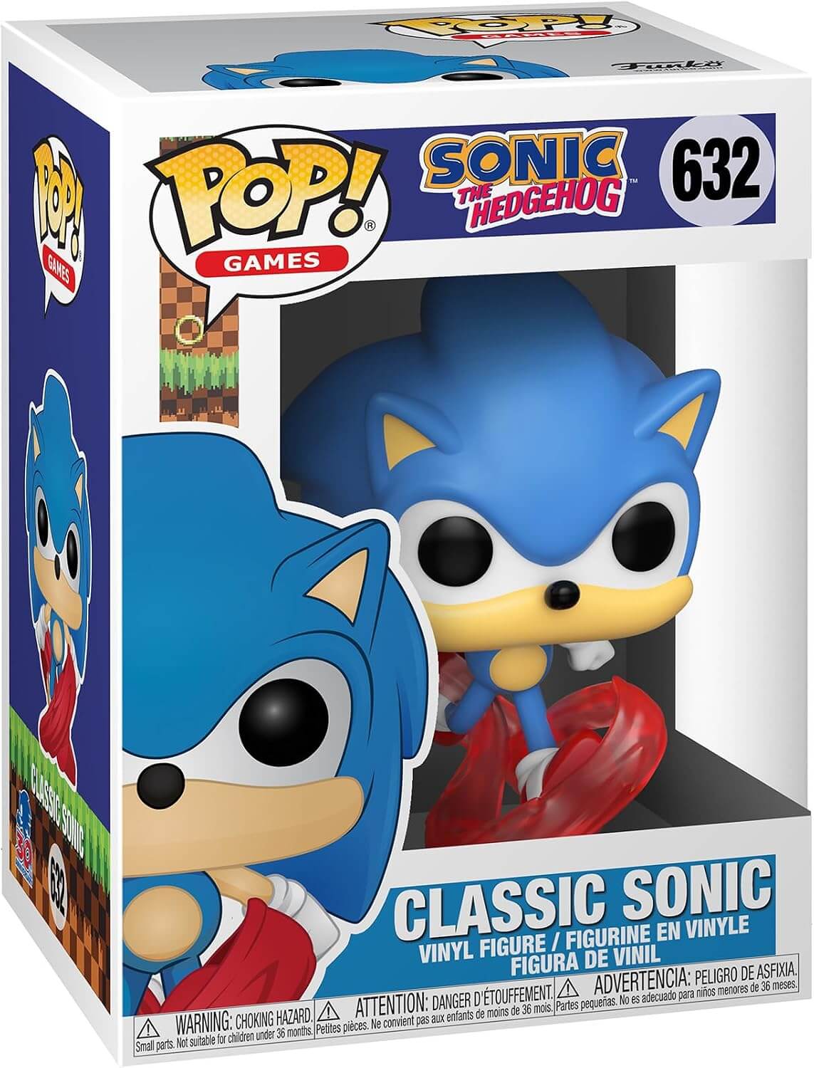 Funko Pop! vinyl figure of Sonic the Hedgehog in packaging