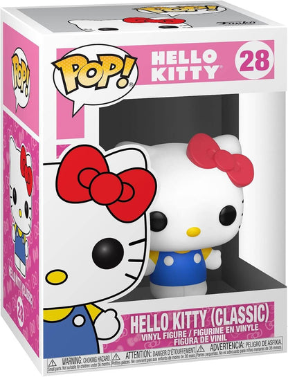 Funko Pop! Hello Kitty vinyl figure packaging with pink background