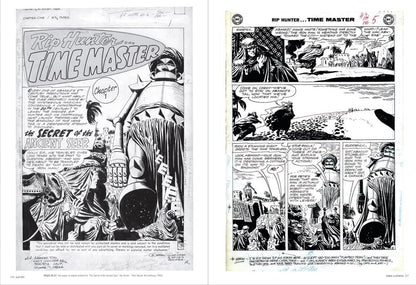 Two vintage comic book pages from 'Rip Hunter.