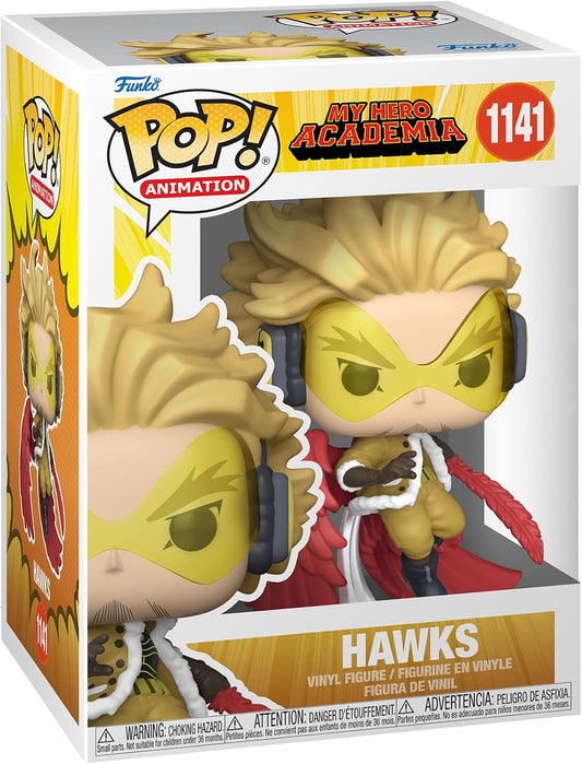Funko Pop! vinyl figure packaging for Hawks from My Hero Academia