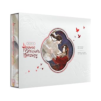 Product packaging for 'Heaven Official's Blessing' with artistic design on a white background