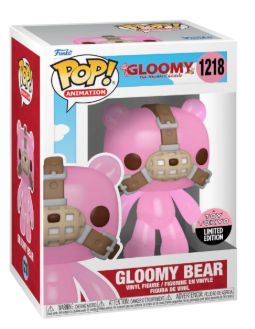 Funko Pop! box featuring Gloomy Bear with a red border